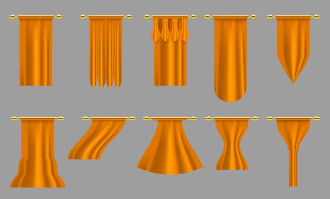 Gold curtain rods 