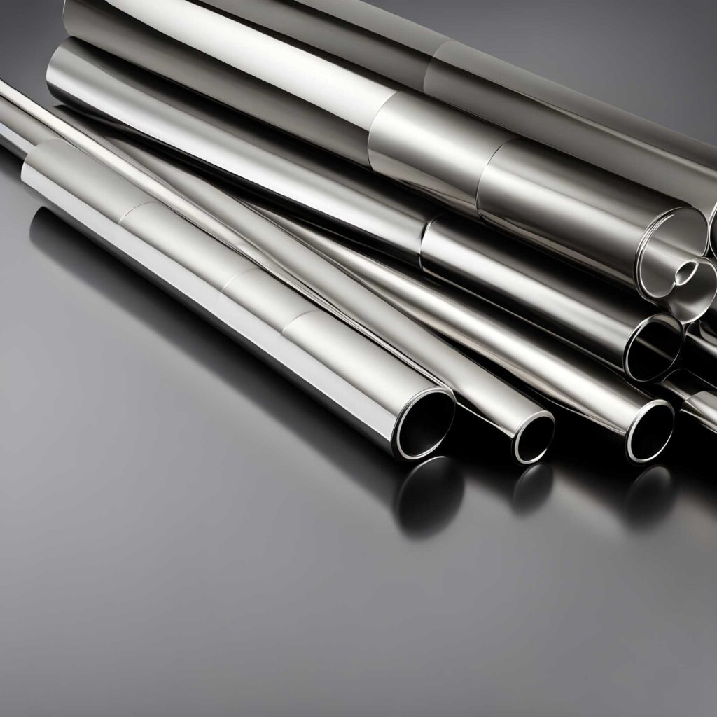 Silver curtain rods 